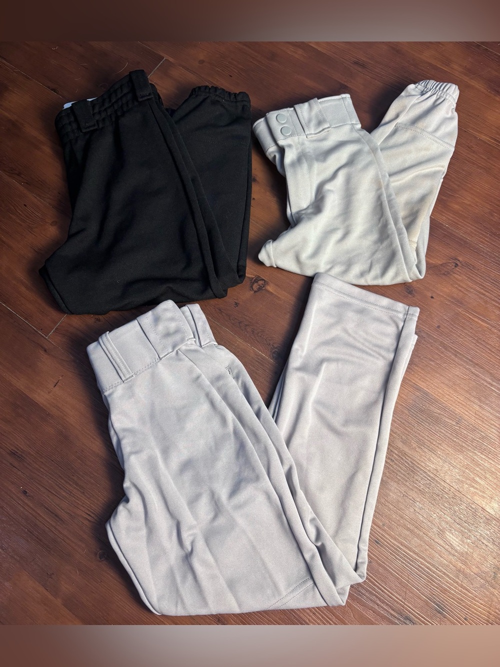 Lot of 3 Youth Baseball Pants - Rawlings & Alleson - Kids XS to Medium